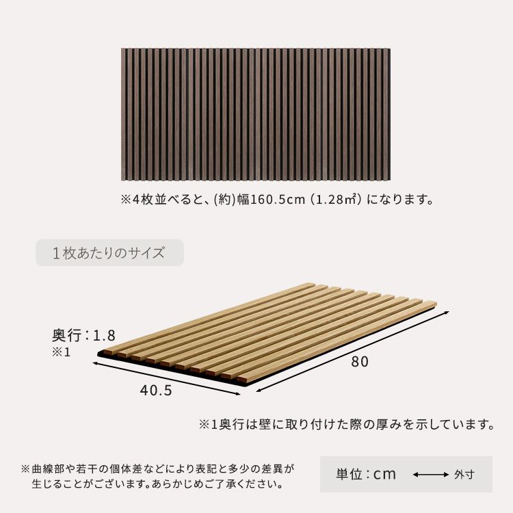 4枚セット 吸音ウォールパネル 防音パネル 工事不要 簡単施工 おしゃれ空間 2801