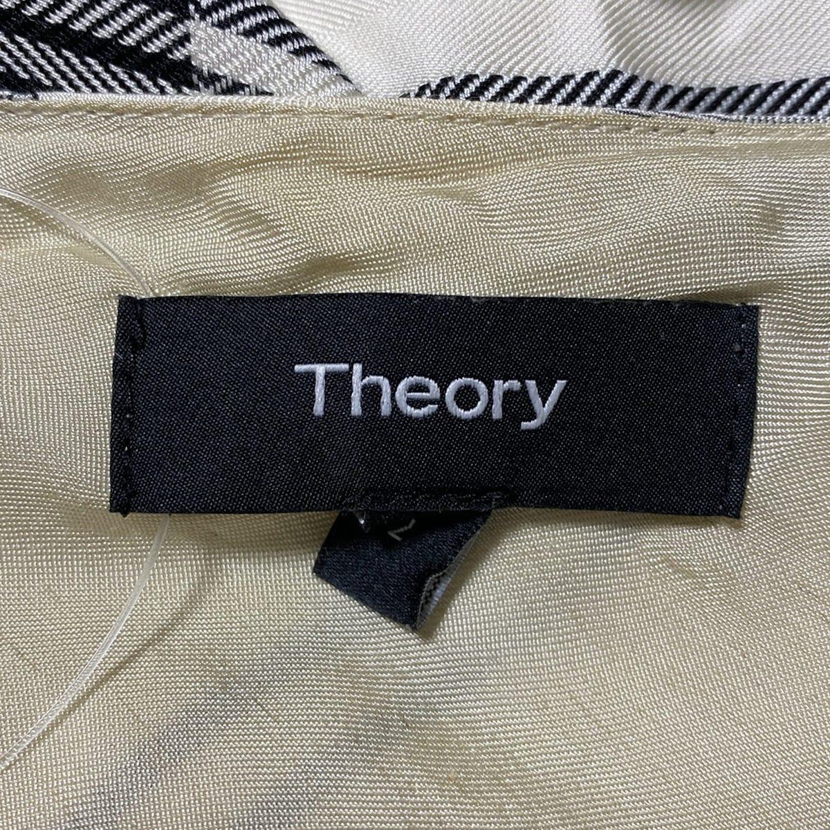 theory(セオリー) ワンピース サイズ2 S レディース - 白×黒