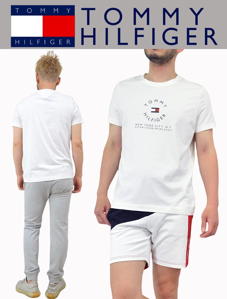 希少 海外限定 TOMMY HILFIGER ラウンドグラフィック半袖Tシャツ