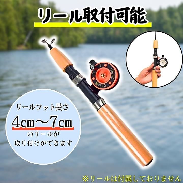 ワカサギ釣竿　釣竿　小物釣竿 Amazon | 釣り竿 釣りロッド ポータブル 伸縮可能 コンパクト