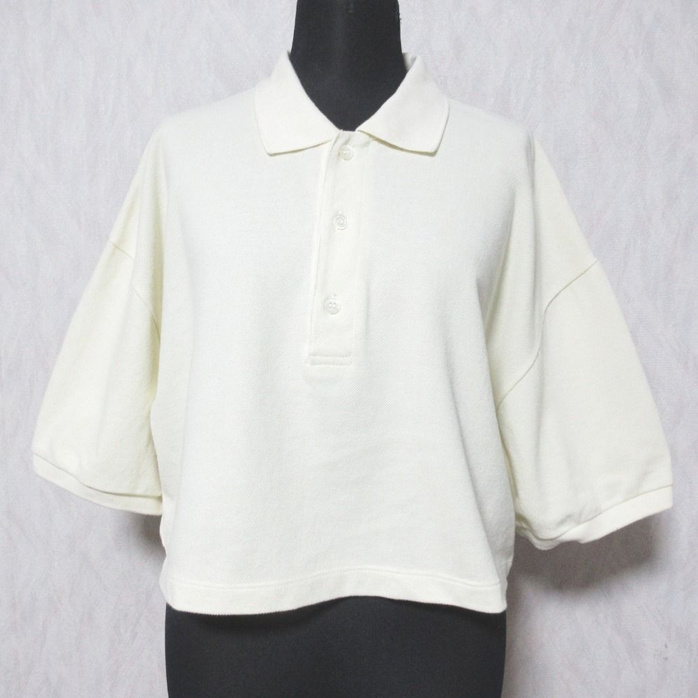 CLANE◆ポロシャツ/1/コットン/BEG/16105-1292 CLANE(クラネ) / ポロシャツ/1/コットン/CRM/無地/16105-1292