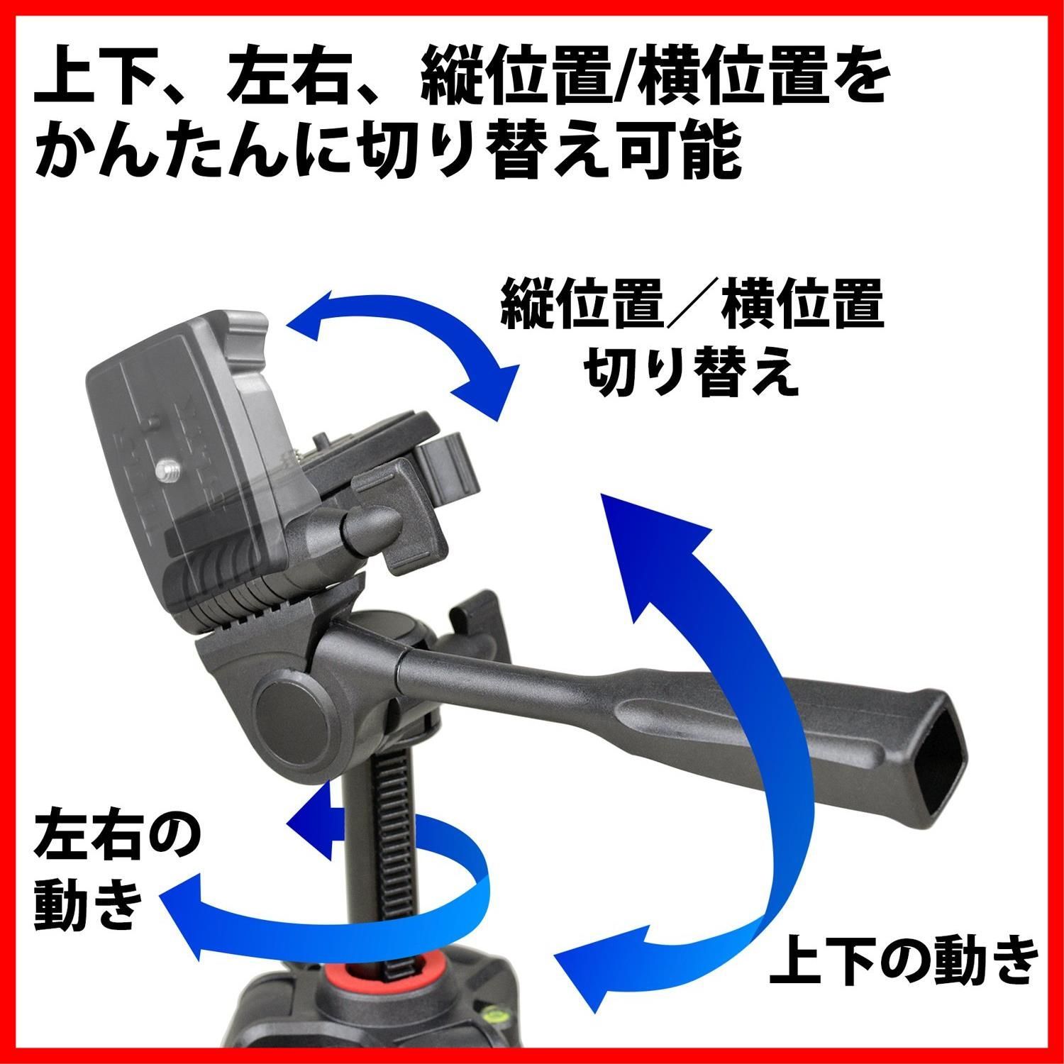 なな様へ 21mmパイプ径 レバーロック 3ウェイ雲台 4段 6400 クイック