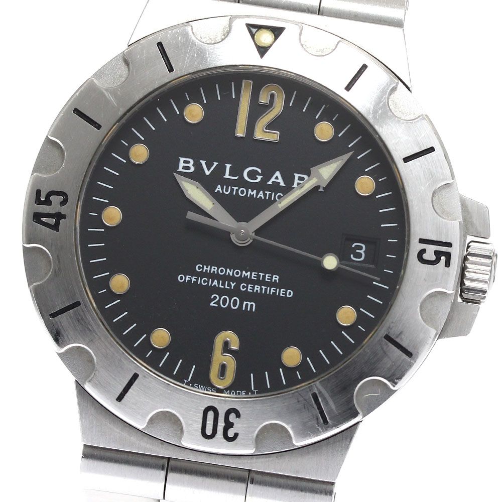 ブルガリ BVLGARI SD38S ディアゴノ スクーバ デイト 自動巻き メンズ_