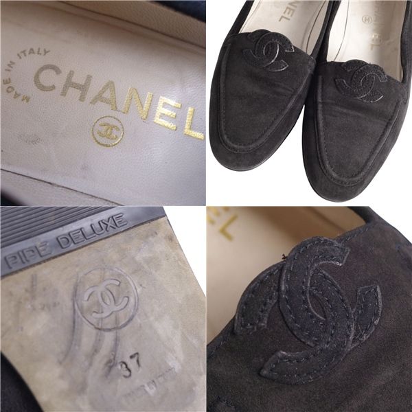 Vintage シャネル CHANEL ローファー モカシン ココマーク