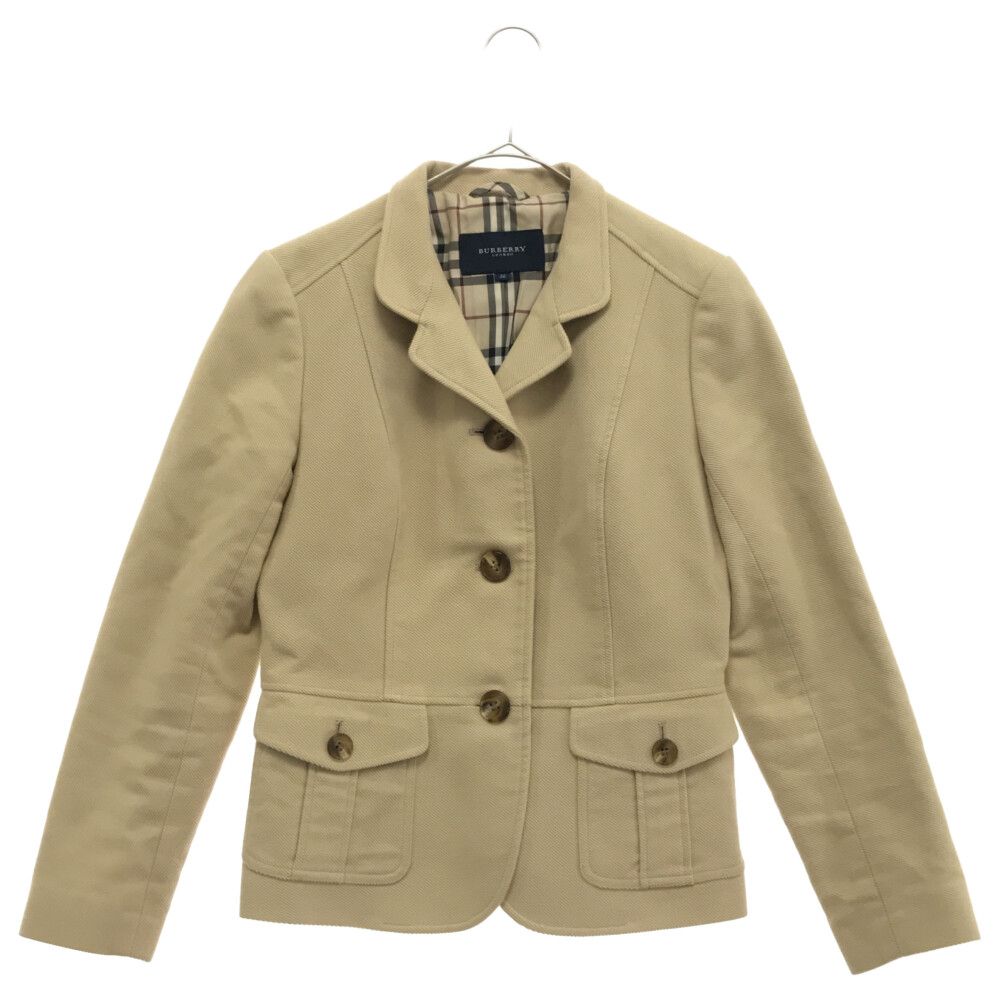 お得HOT BURBERRY LONDON (バーバリーロンドン) Corduroy Short Jacket コーデュロイ ショート丈 ジャケット  ベージュ 6774.50円 ジャケット/アウター