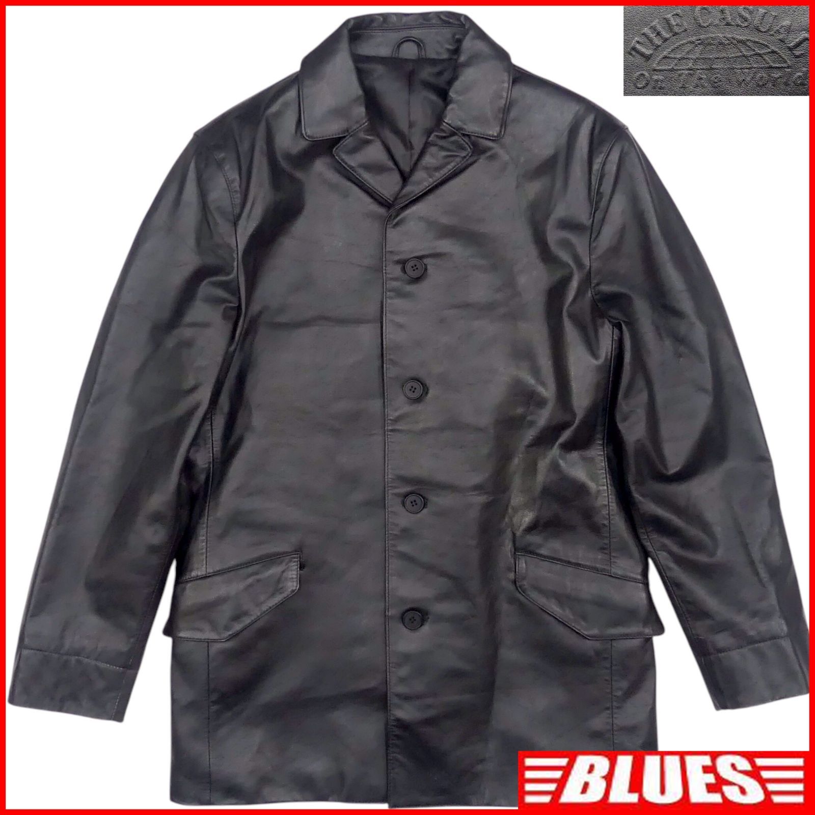 未使用品 タグ付き THE CASUAL レザーコート 馬革 ホースハイド L THE CASUAL ザカジュアル チェスターコート M レザー 本革 馬革
