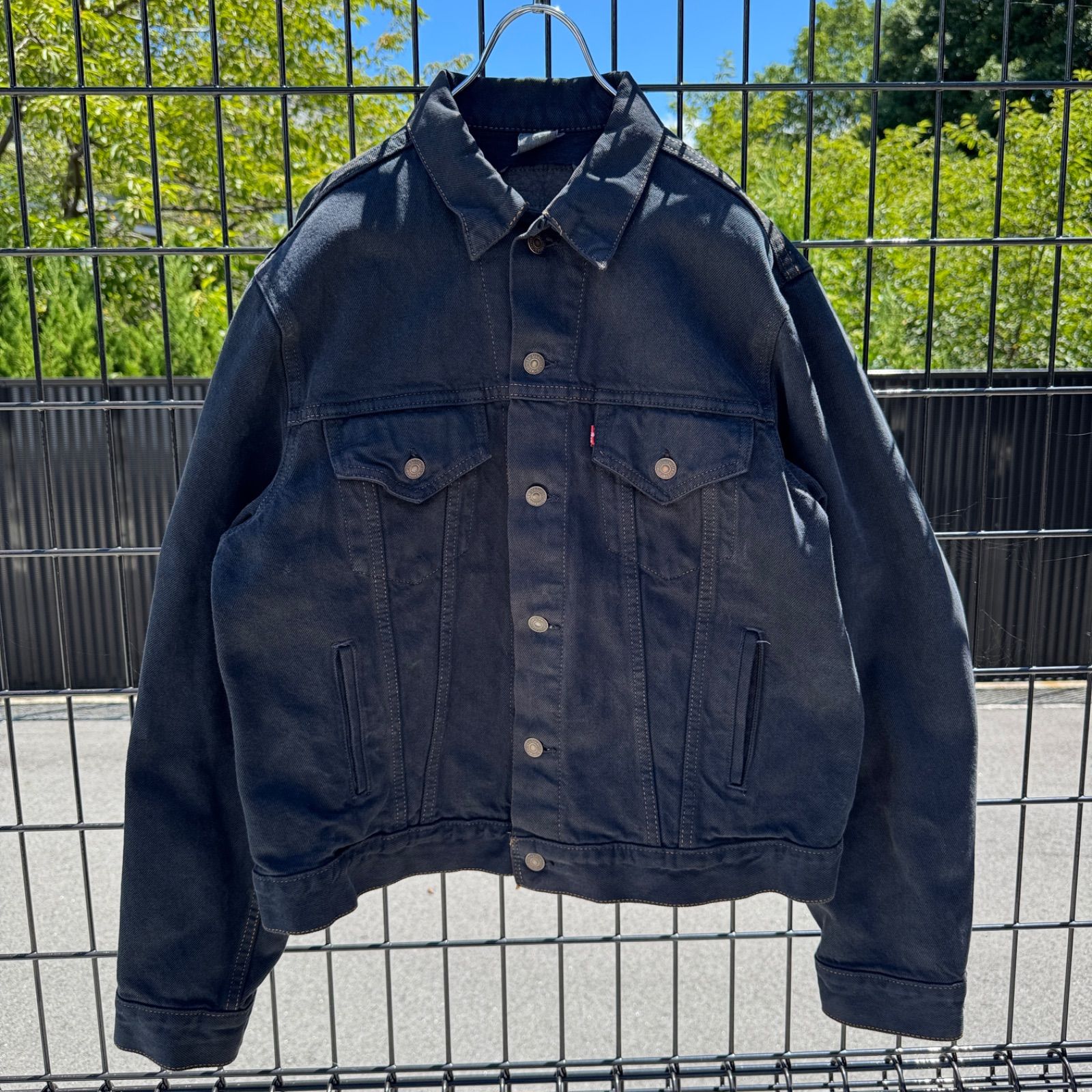 希少 Levi's リーバイス 90s 後染め ブラックデニムジャケット Levi's - 良品 リーバイス 90s 後染め ブラックデニム