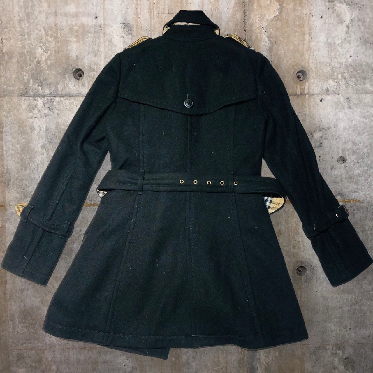 BURBERRY BLUE LABEL コート アウター ウール アンゴラ混 M 極希少 美