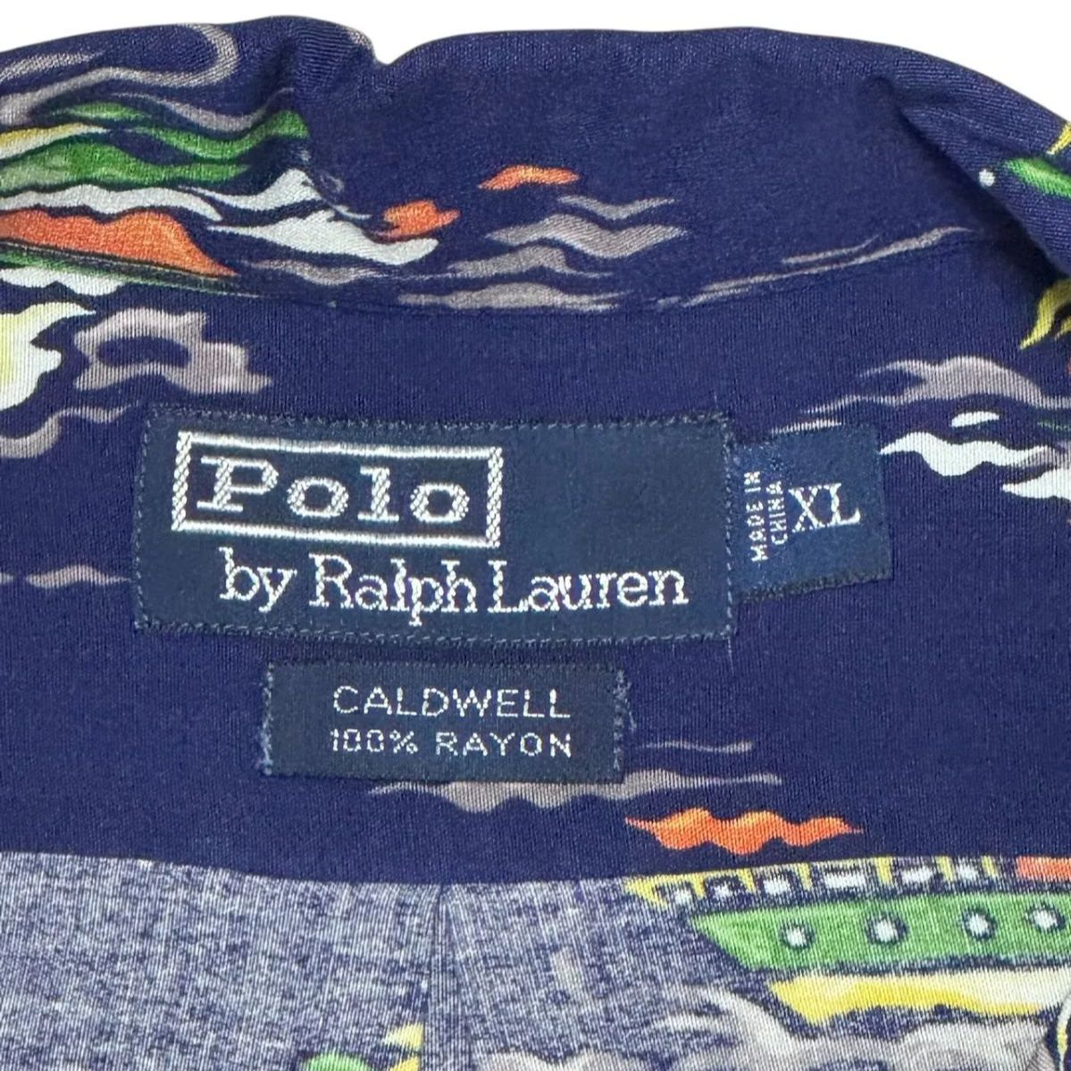 90s Polo Ralph Lauren CALDWELL アロハシャツ XL｜総柄