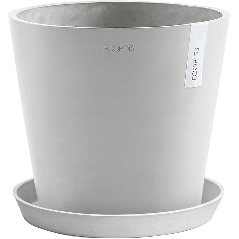 ECOPOTS Amsterdam エコポッツ AND PLANTS アンドプランツ ホワイトグレー 鉢L 10号