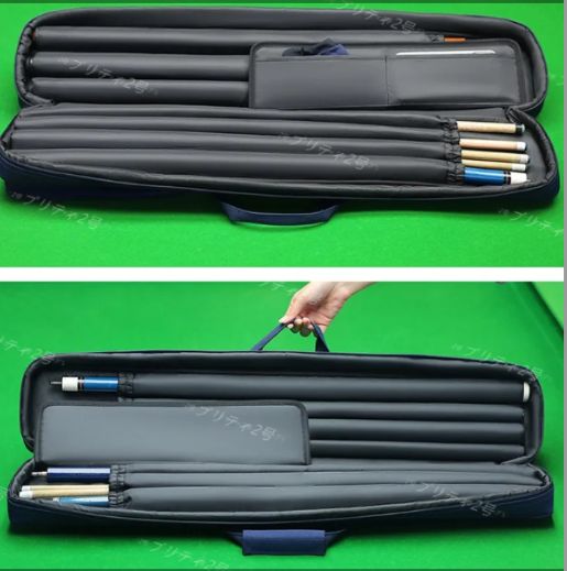 ビリヤードキュー ケース付き ビリヤードキューケースフロントポケットコンパクトプールキュー