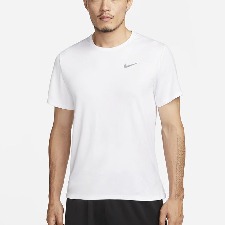 ナイキ nike Dri-FIT UV マイラー ランニングTシャツ 半袖 メンズ 男性【dv9316-100】陸上・ランニング用品 2XL (100)ホワイト