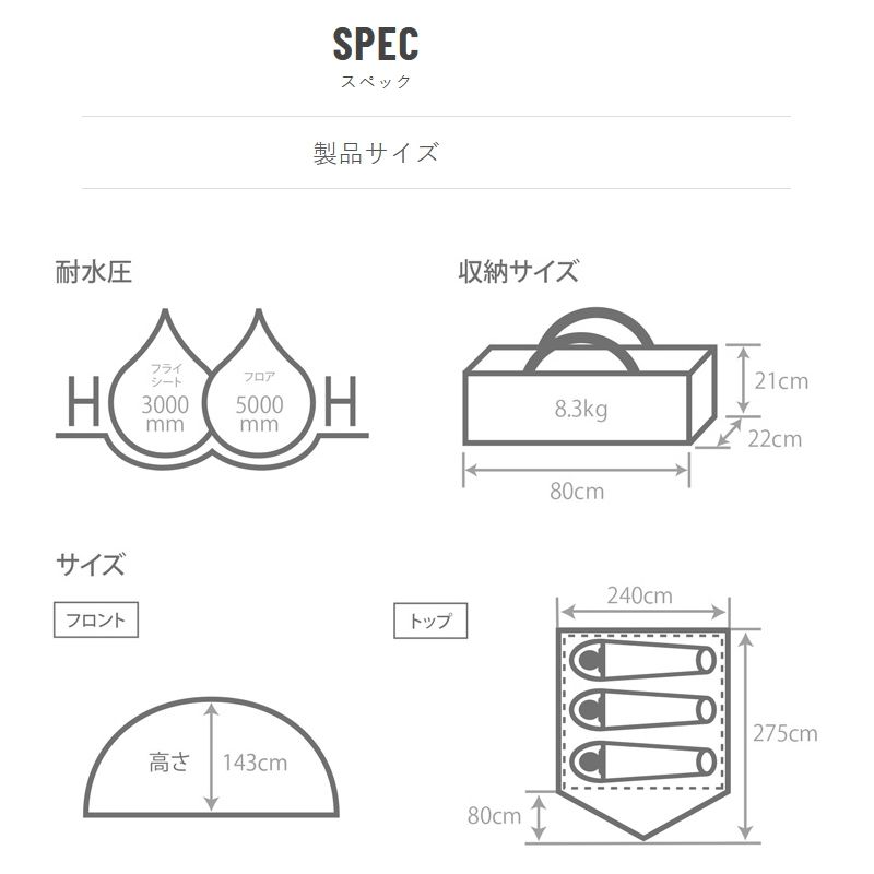 DOD ディーオーディー わがやのテント タン M