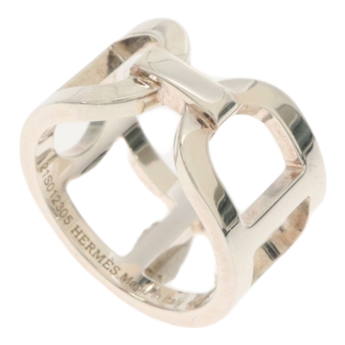 HERMES エルメス Ag925 SILVER シルバー エヴァー シェーヌダンクル リング 指輪 ジュエリー ブランド 約11号 51