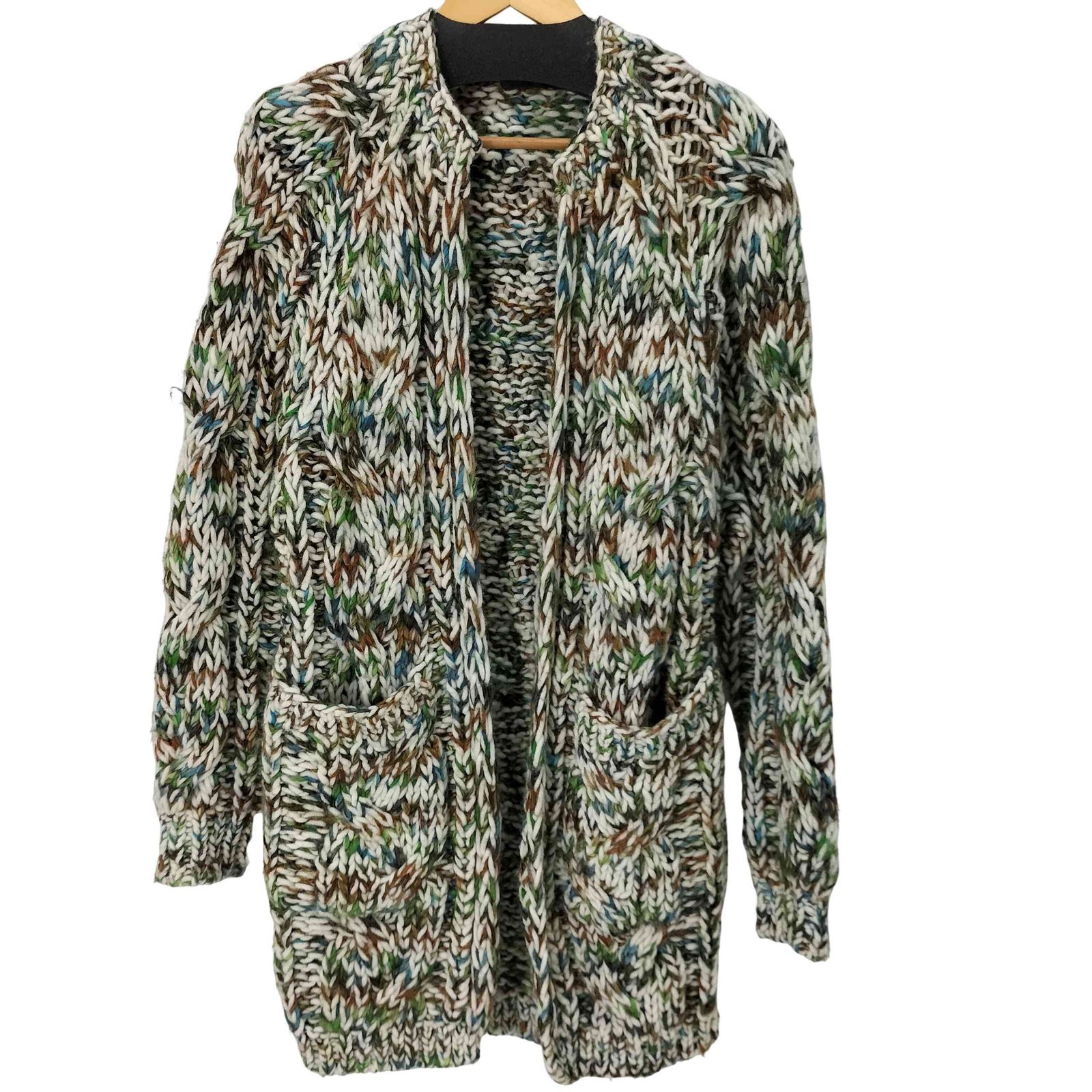 キャバン CABaN 2018AW ウールミックス ハンドニットカーディガン 