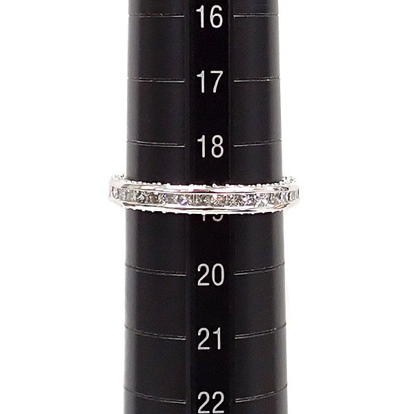 ジーエスティービー ダイヤモンド リング K18ホワイトゴールド GSTV  