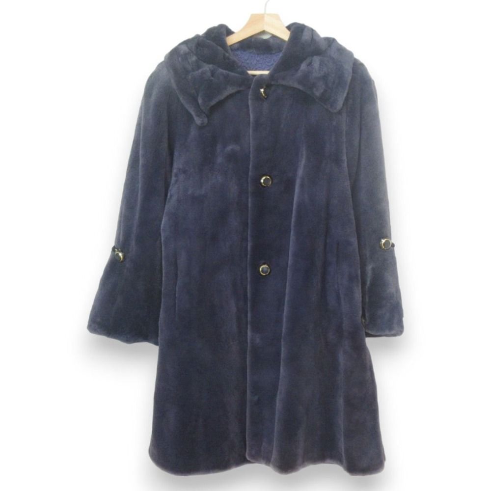 美品 VALENTINO ヴァレンティノ 染めシェアードミンクファー 毛皮 
