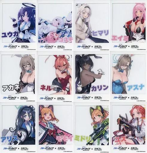 半額sale - タイムセールをお見逃しなく 中古】キャラカード チェキ風クリアカード 全12種セット クリアファイル