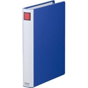 キングジム パイプ式ファイル|スーパードッチ脱着イージー 10冊入り とじ厚 30mm 2473A 青