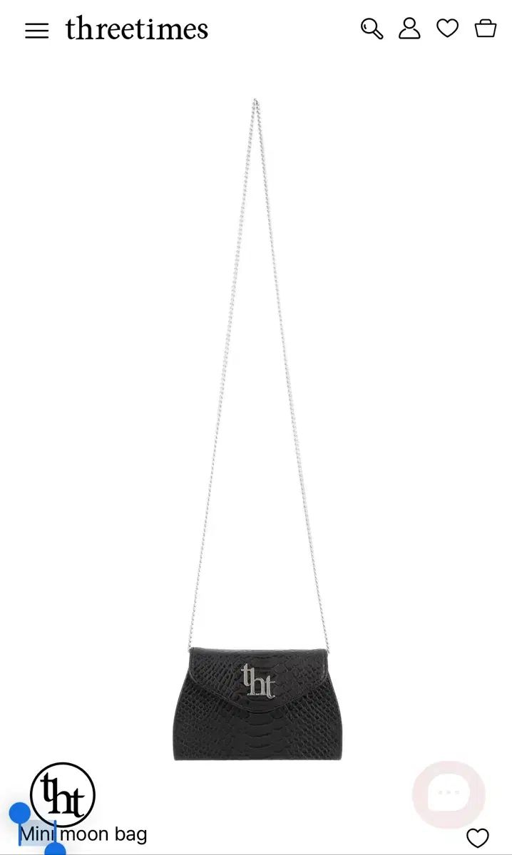 threetimes mini moon bag