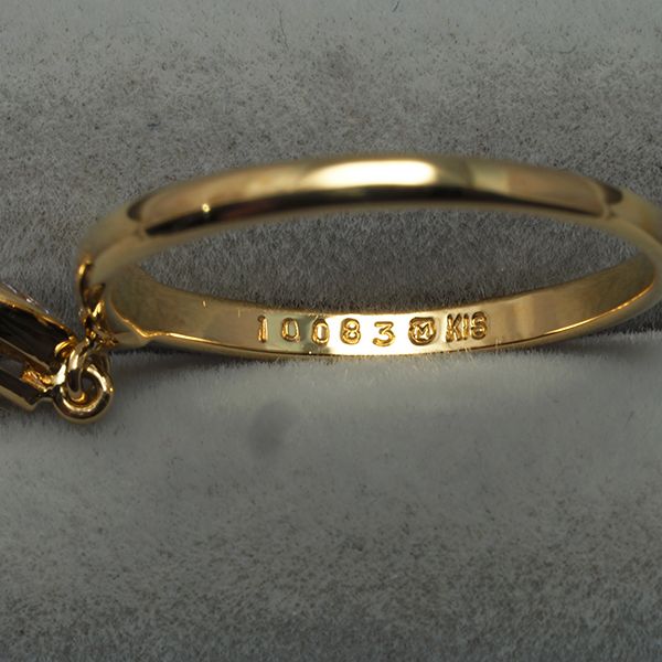 ミキモト リング ダイヤ ダイヤモンド 0.24ct スウィング ペア