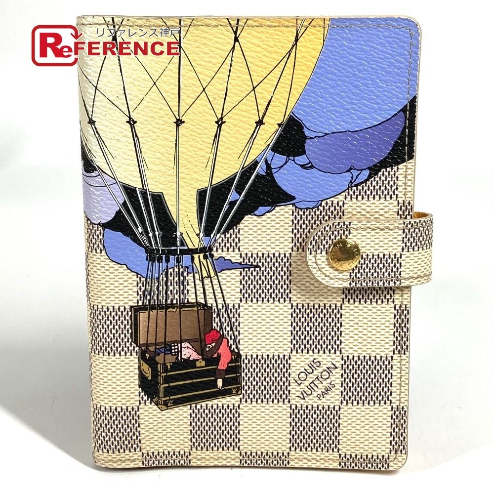 LOUIS VUITTON ルイヴィトン 手帳カバー イリュストレ アジェンダPM アジェンダ PM R21129 ダミエアズールキャンバス ホワイト