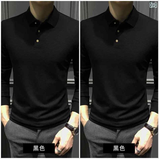 激安！ 3XL メンズ ファッション 服 男性用 オシャレ シンプル 大人 かっこいい 大きいサイズ ストリート 紳士服 厚手 長袖 ポロシャツ スリム ビジネス シャツ T シャツ 重ね着 トップス