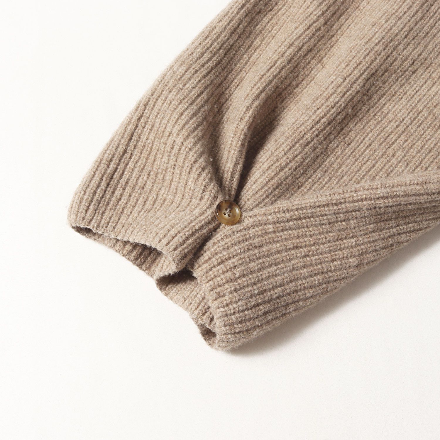 stein シュタイン マフラー ヘザーベージュ | 2WAY リブ編み ウール ニット マフラー スリーブ (Hand Knit Muffler Sleeves) | 日本製 | ブランド ファッション アイテム 小物【メンズ】【中古】 stein シュタイン マフラー ヘザーベージュ | 2WAY リブ編み ウール
