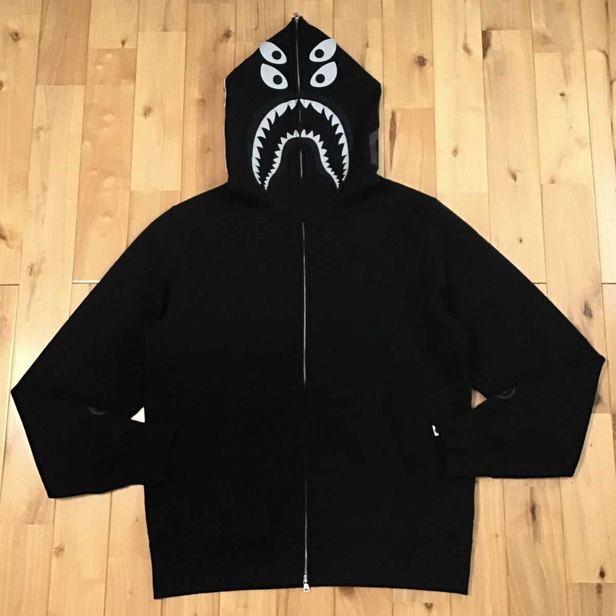 ☆XL☆ BOUNTY HUNTER × BAPE shark full zip hoodie シャーク 
