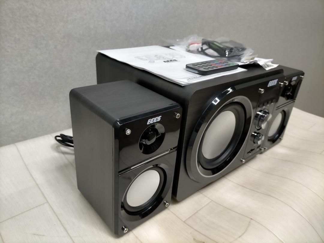 超美品 BOOS Bluetooth HNB-PW3300Mk-2 75011 超美品 BOOS コンパクトサウンドシステムMk-2 リモコン付き