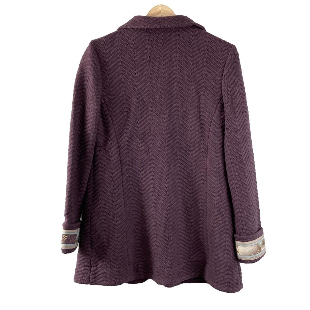 LEONARD レオナール コート サイズ40 M レディース - パープル 長袖 ニット 冬