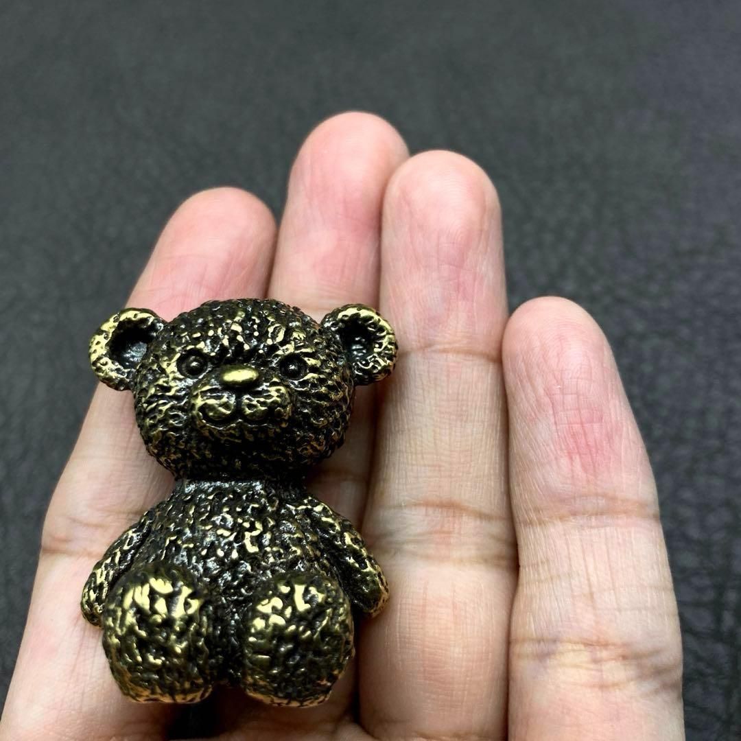 Antique オブジェ ガラス・真鍮 レトロ カエルのオブジェ／カエルの置物 【アンティークゴールド】 真鍮製