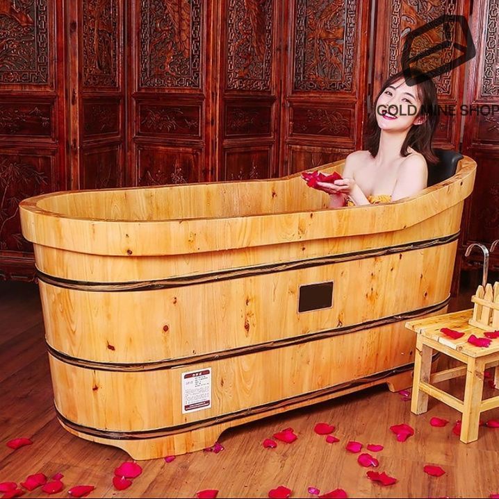 木製　美容院　お風呂　成人　風呂バケツ　サウナ　家庭用　シャワー DW-476オーク　厚い　シャワーバケツ 特売！実用品 厚い シャワーバケツ 木製 美容院 お風呂 成人 風呂