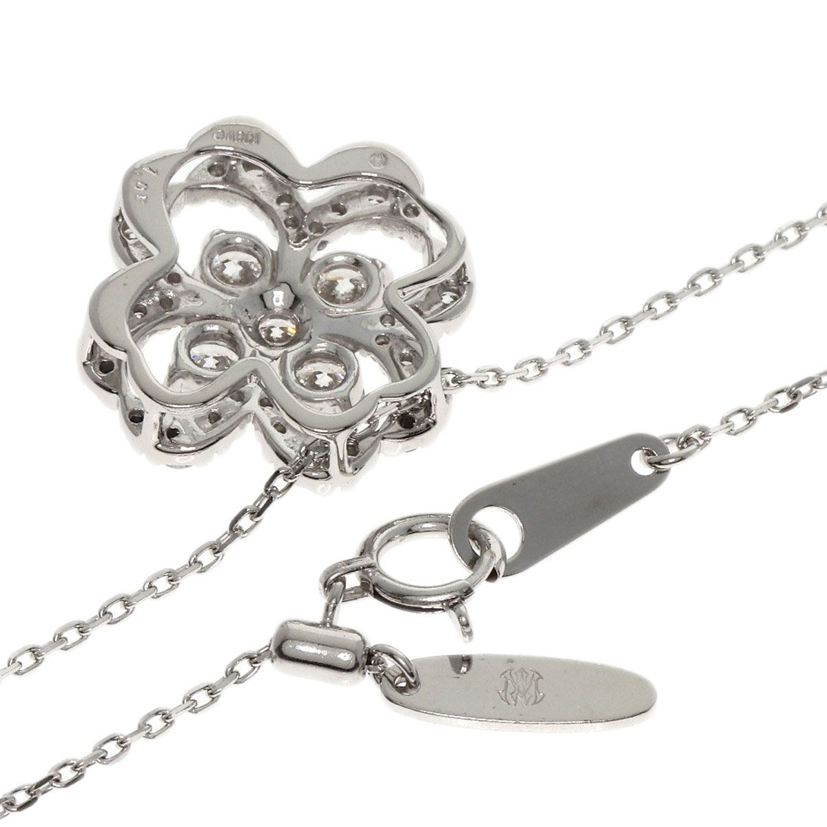 MONNICKENDAM モニッケンダム ダイヤモンド ネックレス K18WG  