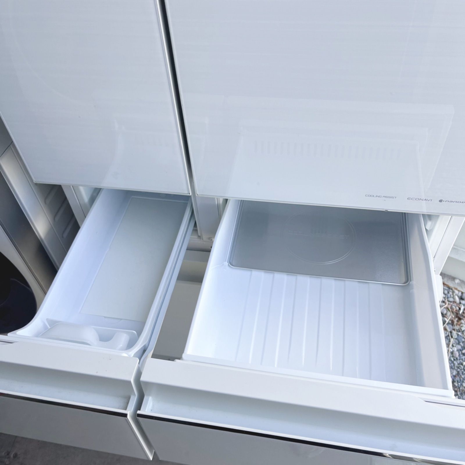 取付無料！パナソニックはやうま冷凍エコナビ搭載木目調ホワイト大型