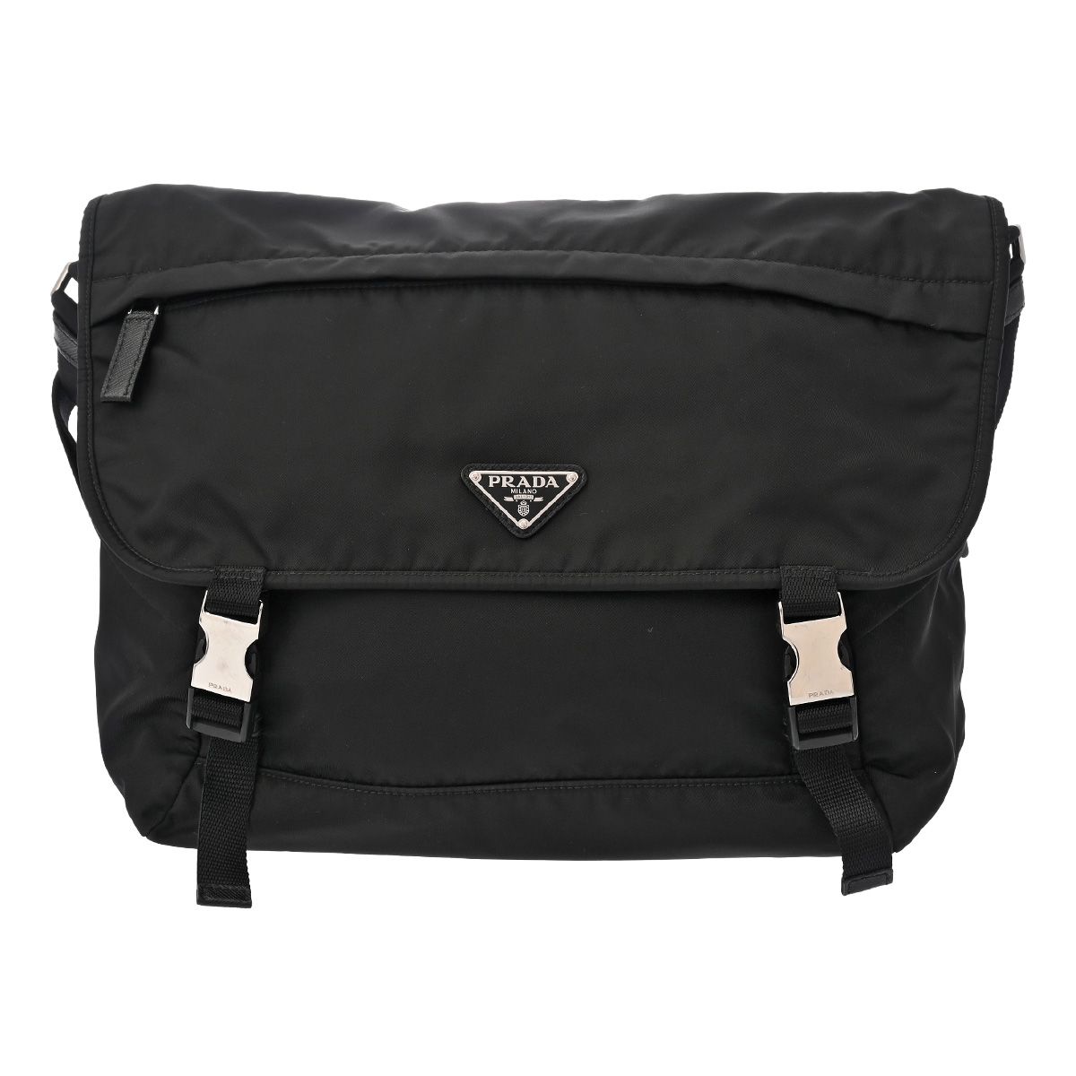 プラダ Re-Nylon x サフィアーノレザー  黒  2VD052  ユニセックス ナイロン  ショルダーバッグ
