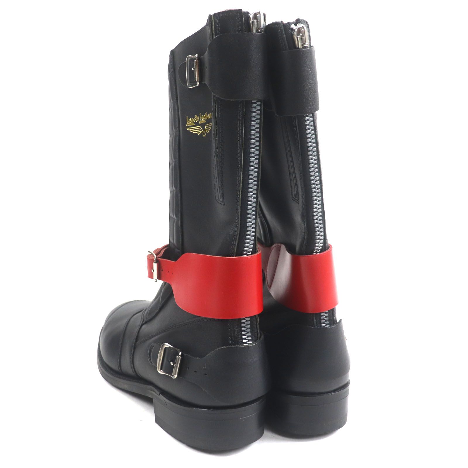  COMME des GARCONS Lewis Leathers コムデギャルソン ルイスレザー BOOT アトランティック レザー ベルト付き ジップアップ エンジニアブーツ ブラック 11 イングランド製 メンズ その他 ブーツ 革靴