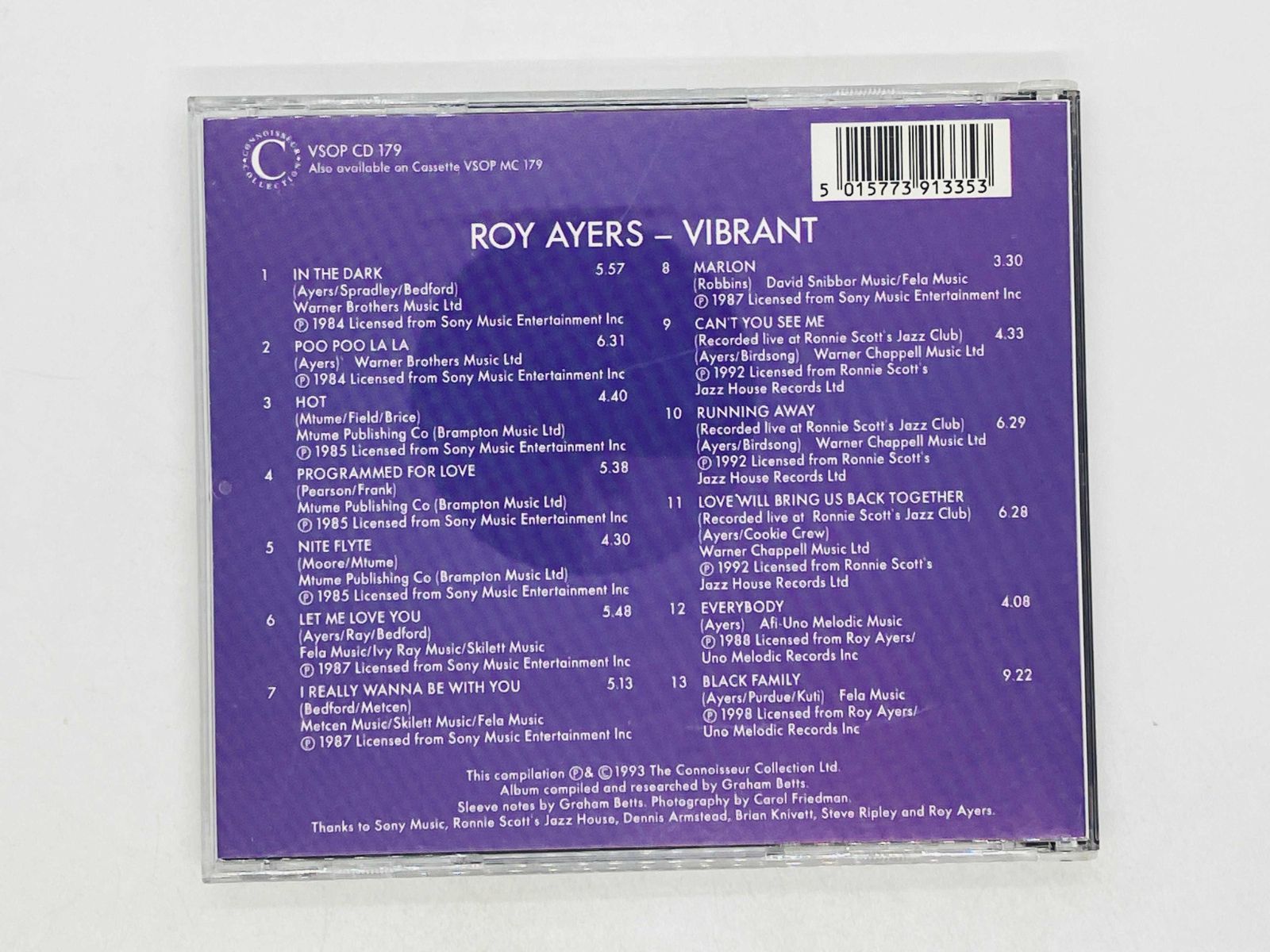 CD ROY AYERS VIBRANT / ロイ・エアーズ VSOP 179 F01