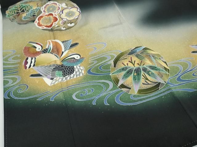 平和屋着物●豪華黒留袖