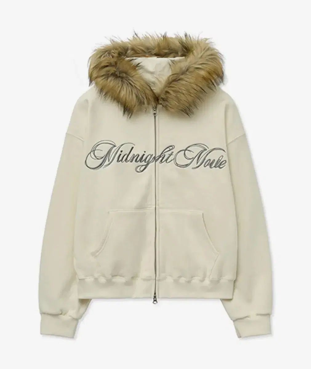 ミッドナイトムーブ hair hood zip up ivory