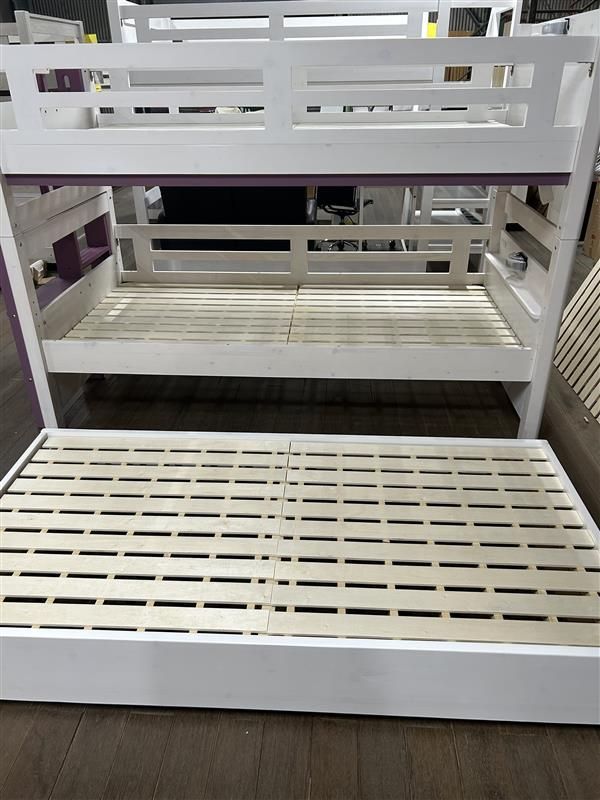 スライド収納 3段ベット リーウッド ローズピンク 1点限り 超お買い得 早い者勝ち送料無料