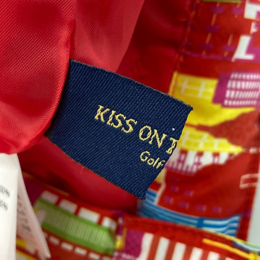 サイズ：2 KISS ON THE GREEN キスオンザグリーン  ダウンショートパンツ 総柄 レッド系 [240101397309] ゴルフウェア レディース ストスト サイズ：2 KISS ON THE GREEN キスオンザグリーン ダウン