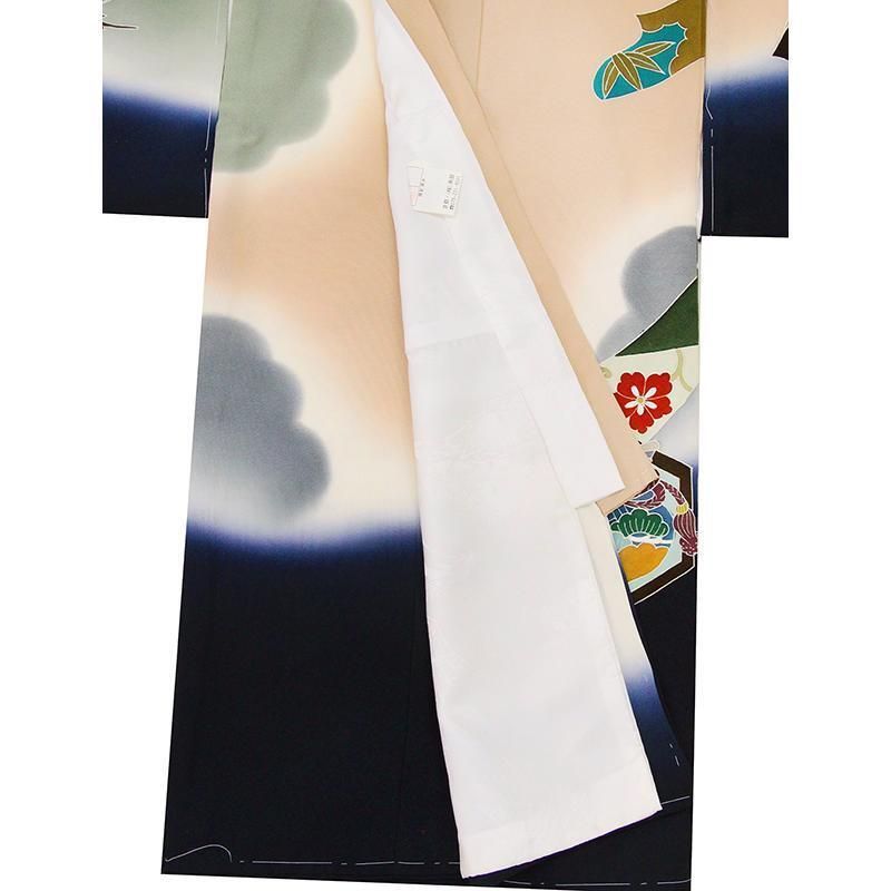 新品（純古典仕様）お宮参り 産着 祝着 京友禅工芸染 大鷹大将兜
