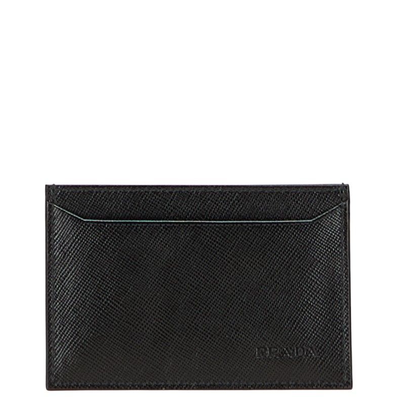 プラダ ブラック サフィアーノレザー レディース PRADA 1-0231758