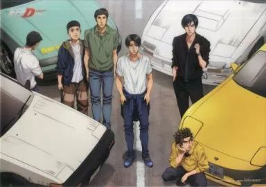 ポスター アニメ A3クリアポスター 集合 6人 新劇場版 頭文字D イベント～覚醒～ イベントオリジナルグッズ