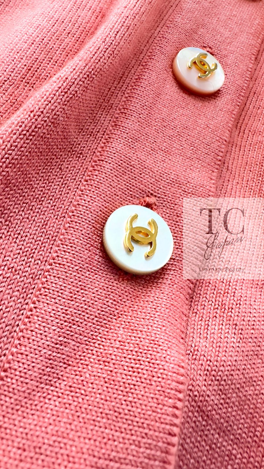 シャネル カーディガン CHANEL ヴィンテージ アプリコット