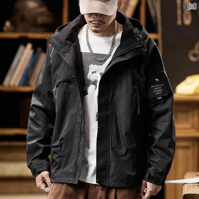 XL メンズ ファッション 服 男性用 オシャレ シンプル 大人 かっこいい ストリート アメリカン レトロ ワーク ウェア ジャケット ゆったり アウトドア 春 秋 カジュアル