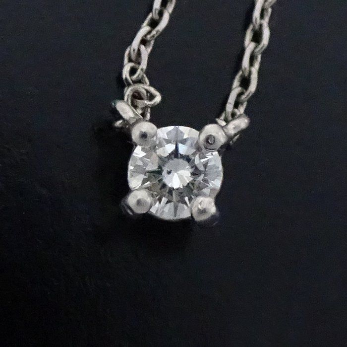 STAR JEWELRY スタージュエリー ダイヤモンド ネックレス 一粒ダイヤモンド0.08ct Pt950プラチナ/291014【中古】【BJ】  - メルカリ