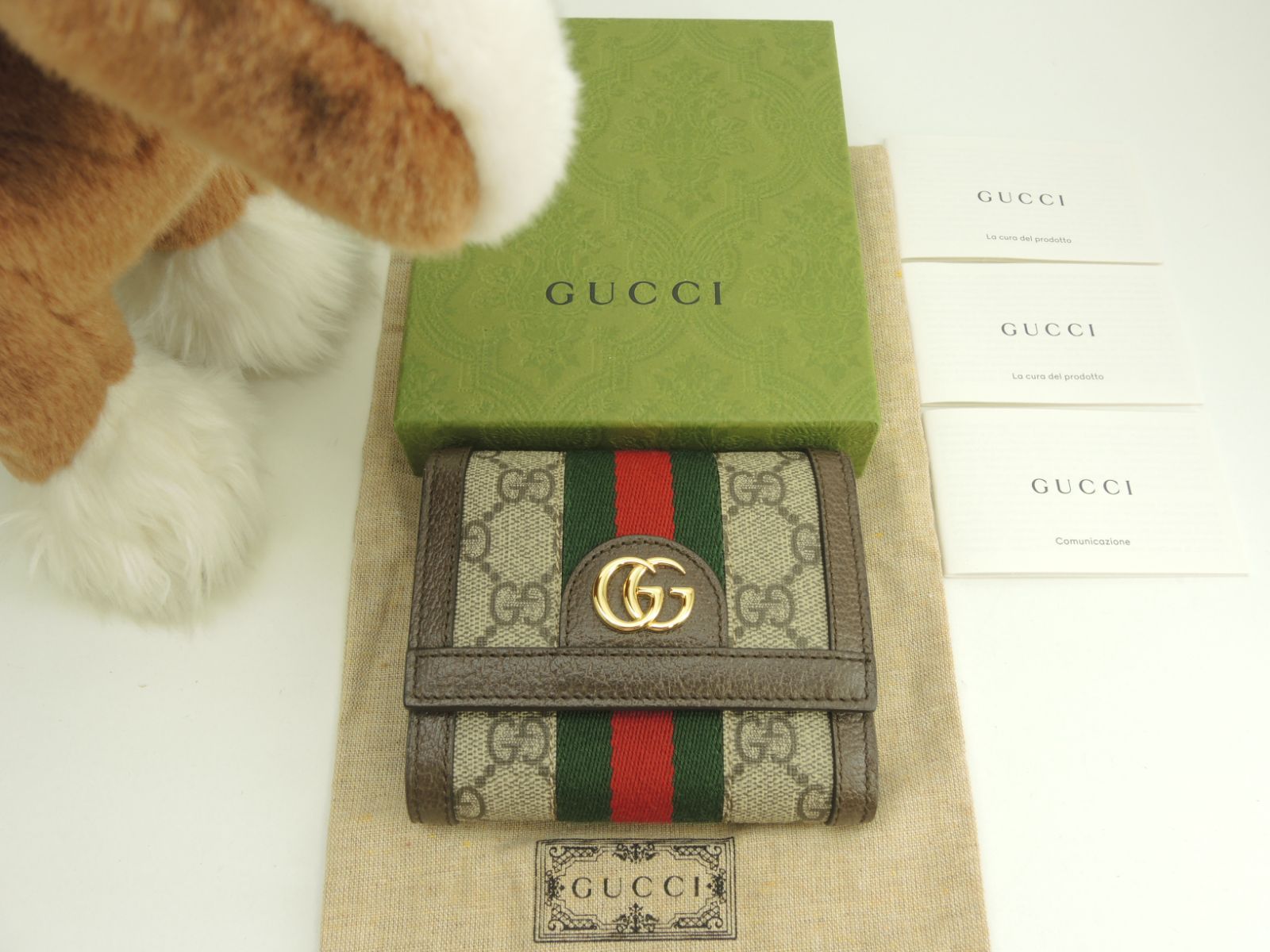 グッチ コンパクトウォレット オフィディア GGシェリー 3折財布 ♥ 9