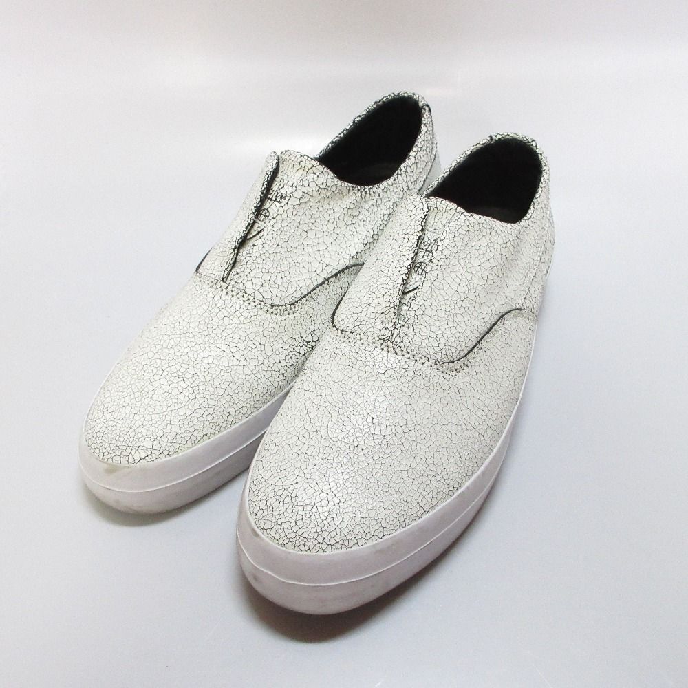 美品HUF DYLANクラック スエードレザー SLIP ON スニーカー 美品□HUF DYLAN□クラック スエードレザー SLIP ON スニーカー - メルカリ